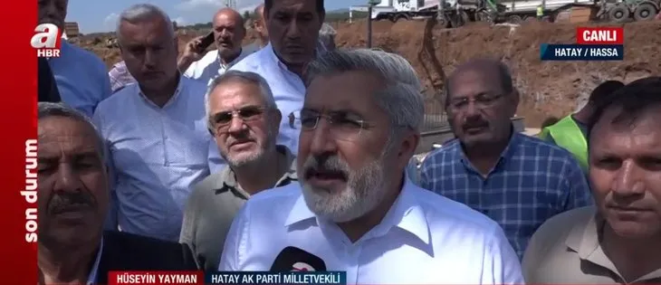 AK Parti Hatay Milletvekili Hüseyin Yayman A Haber canlı yayınında araya girdi: Bugün Hassa’nın düğün günü