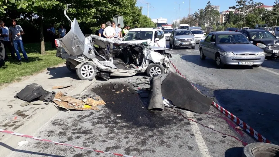 İstanbul Başakşehir'de feci kaza!