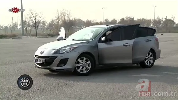 Mazda 3 arabasının son halini görünce havalara uçtu!
