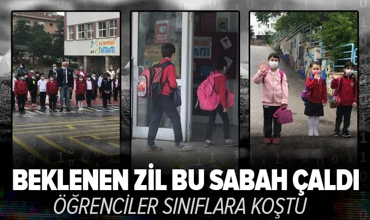 Son dakika: İlkokul ve ana sınıflarında yüz yüze eğitim başladı