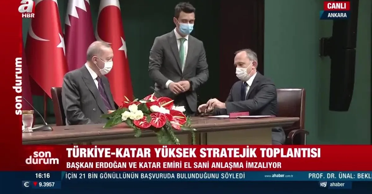 https www ahaber com tr gundem 2020 11 26 son dakika ankarada tarihi an turkiye ve katar anlasti baskan erdogan ve katar emiri al sani imzalari atti