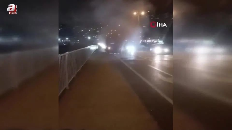 Zonguldak’ta halk otobüsünde yangın paniği