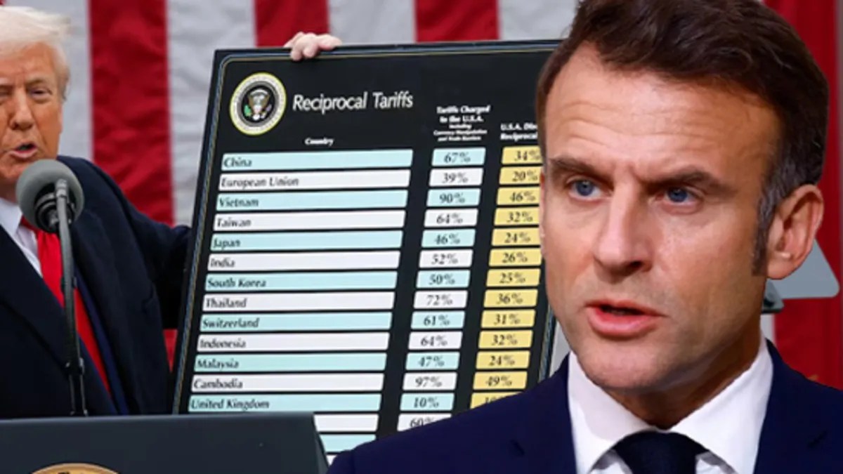 Trump'ın vergi yağmuruna Macron'dan tepki! "Hazırız" diyerek duyurdu