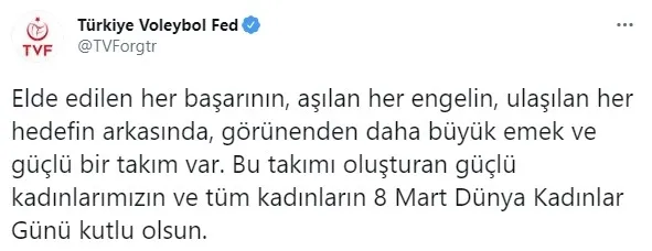 Spor camiası 8 Mart Kadınlar Günü’nü kutladı