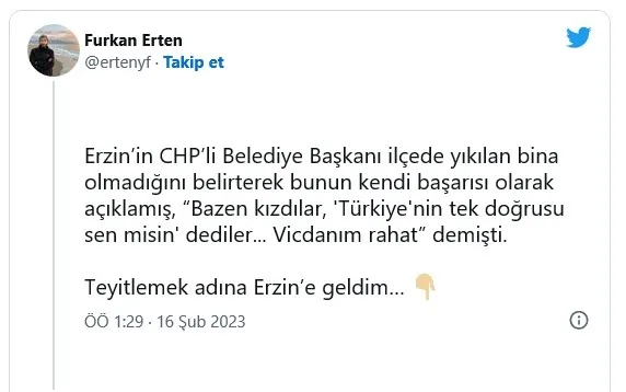 CHP’li Belediye Başkanı Ökkeş Elmasoğlu Vicdanım rahat açıklamasını yapmıştı! İşte Erzin gerçeği...