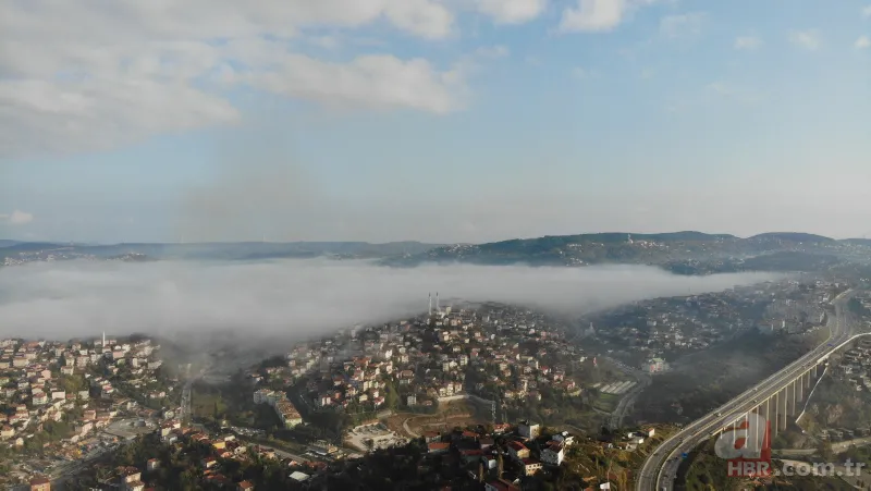 İstanbul'da etkili olan sis kartpostallık görüntüler oluşturdu 22
