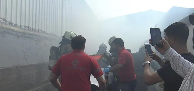 Avcılar’da korkutan fabrika yangını! 1 işçi itfaiye ekipleri tarafından kurtarıldı