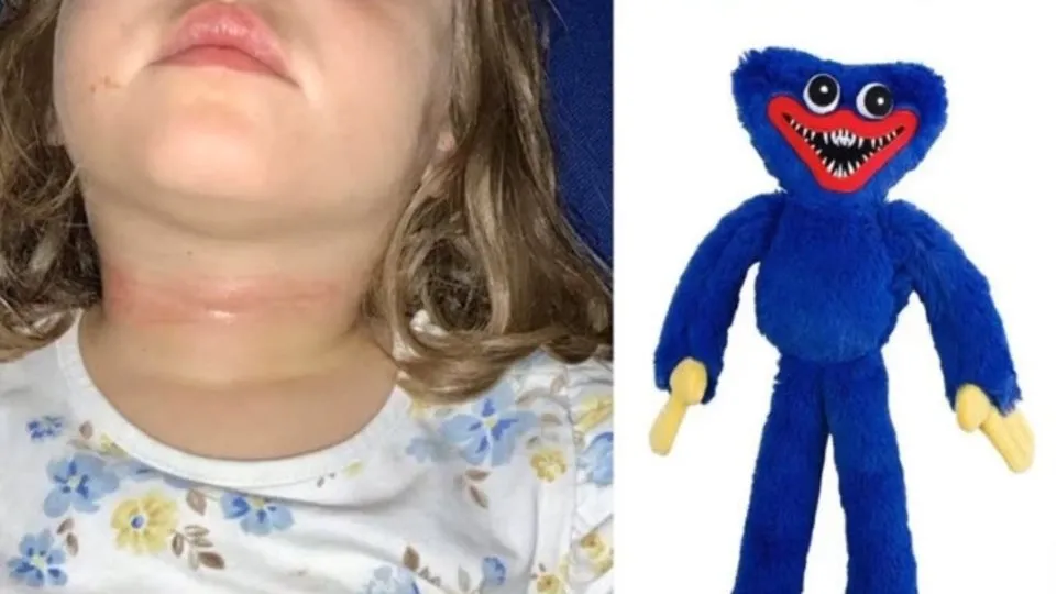 Huggy Wuggy tehlikesi her geçen gün artıyor! 3 yaşındaki çocuk az kalsın boğuluyordu