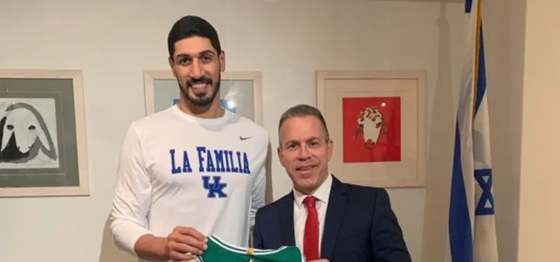 İsrail'in Birleşmiş Milletler Daimi Temsilcisi Gilad Erdan FETÖ'cü Enes Kanter ile görüştü