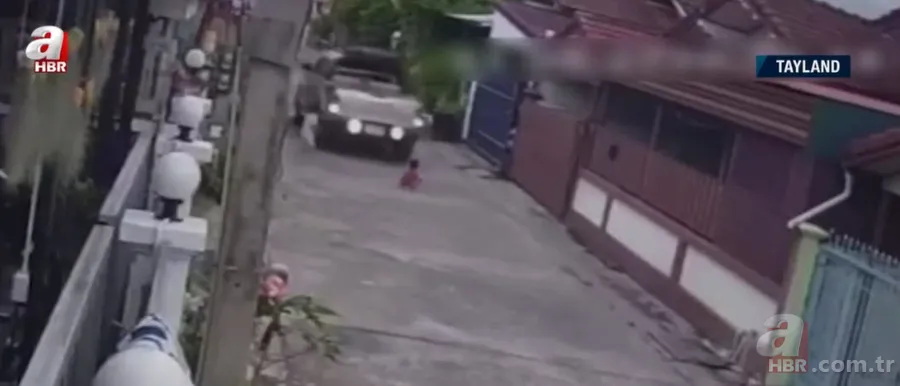 Mucize kurtuluş! Çocuğu göremeyince aracıyla üstünden geçti 3