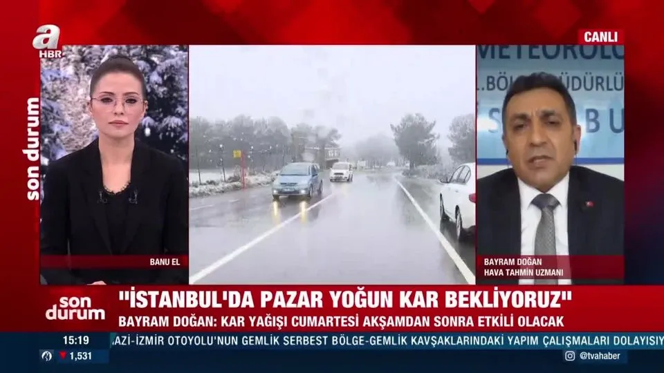 İstanbul’da kar yağışı nerelerde etkili olacak? Kaç gün sürecek? A Haber canlı yayınında açıkladı