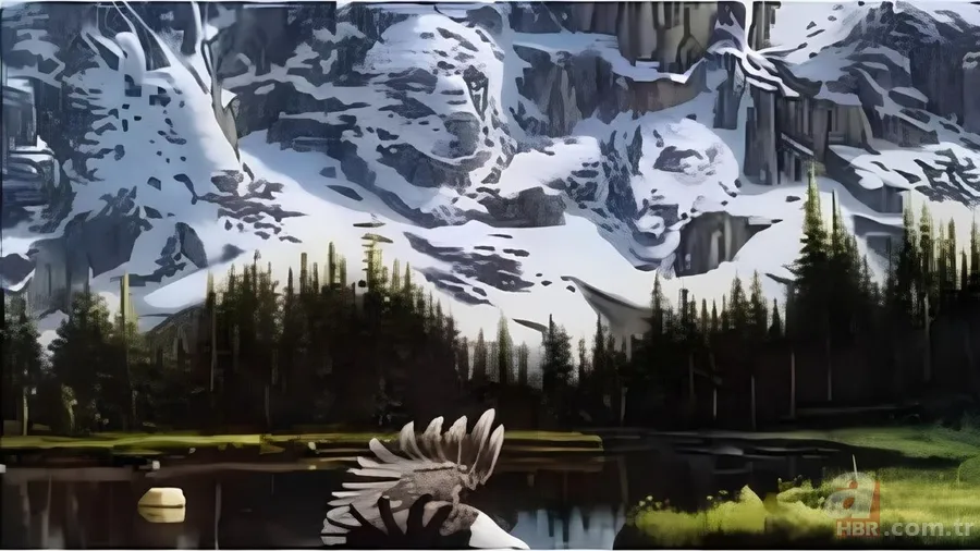 Optik illüzyon: Sadece keskin görüşe sahip olanlar 5 saniyede gizli kartalı buluyor! 1