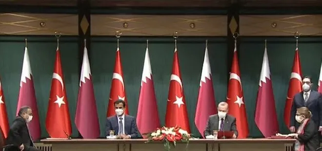 Son dakika: Ankara’da tarihi an: Türkiye ve Katar anlaştı! Başkan Erdoğan ve Katar Emiri Al Sani imzaları attı
