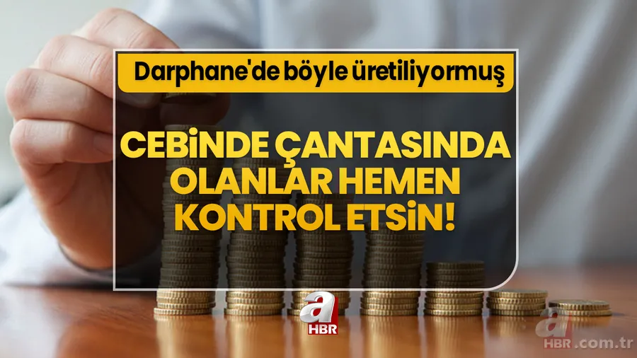 Cebinde çantasında olanlar hemen kontrol etsin! 5-10-25-50 kuruş ve 1 TL'lik madeni paralar meğer Darphane'de böyle üretiliyormuş 1