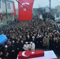 İdlib şehidi Uzman Onbaşı Emin Yıldırım son yolculuğuna uğurlandı
