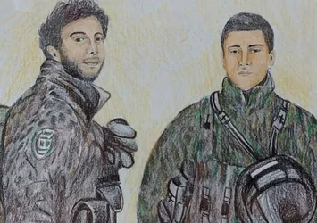 Şehit İdris Aksöz polis kuzeni ile aynı kaderi paylaştı: 1 yıl önce çizilen resim duygulandırdı