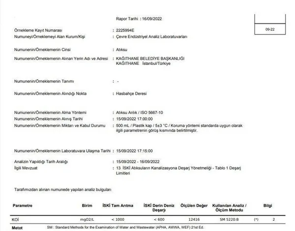 İBB’nin atık su boşalttığı Kağıthane Deresi’nden alınan numune tahlil edildi! Su kirlilik derecesi 20 kat fazla çıktı