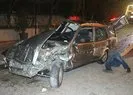 Korku dolu anlar! Restoranın bahçesine daldı
