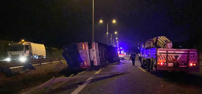 Kuzey Marmara Otoyolu'nda feci kaza!