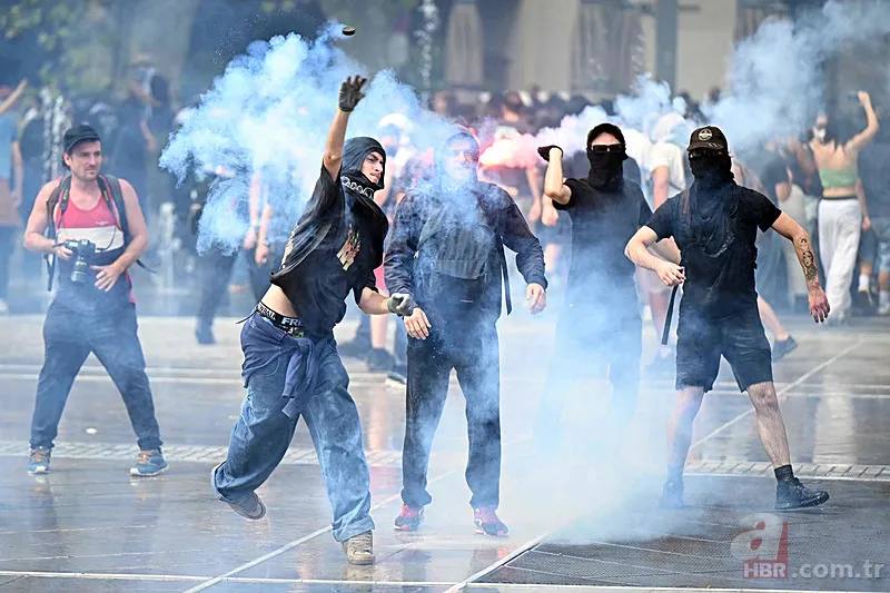 Fransa'da sokaklar yangın yeri! Protestolar ülkeyi kilitledi 1