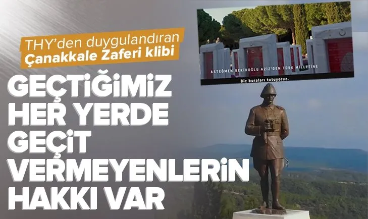 THY’den duygulandıran Çanakkale Zaferi klibi! Şehitlerin gerçek mektupları...