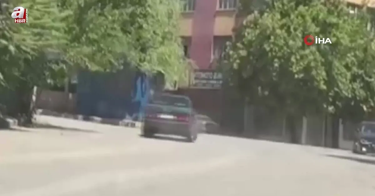 Ankara'da drift atan sürücü kamerada