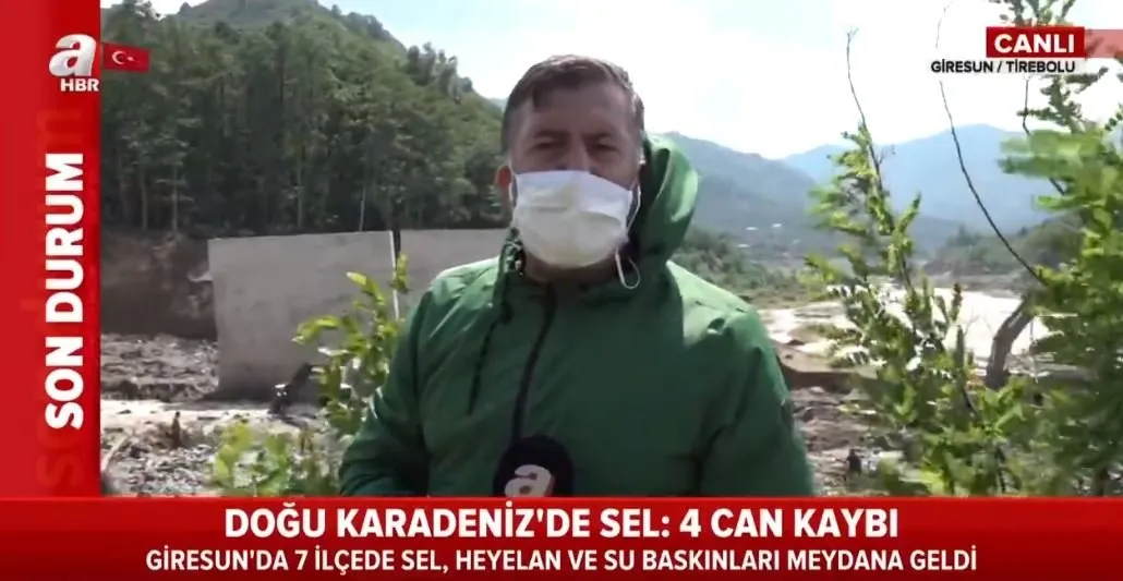 Son Dakika Giresun Da Sel Felaketi A Haber Ekipleri Sel Bolgesinde Iste Selin Ardindan Giresun Dan Goruntuler