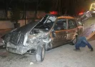 Otomobil restoranın bahçesine daldı! Korku dolu anlar