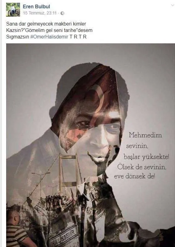 eren bulbul un duygulandiran 15 temmuz