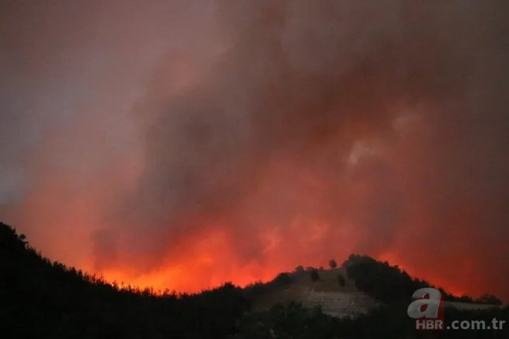 Adana Kozan’da korkutan orman yangını! 6 köy boşaltıldı A Haber olay yerinde...