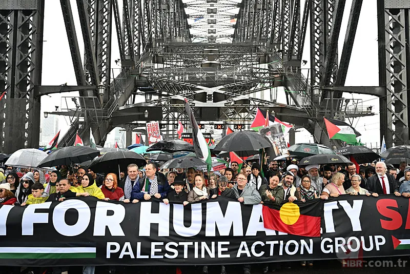 Sydney’de 90 bin kişi İsrail’in Gazze’ye saldırılarını protesto etti: “Soykırım durmalı” 10