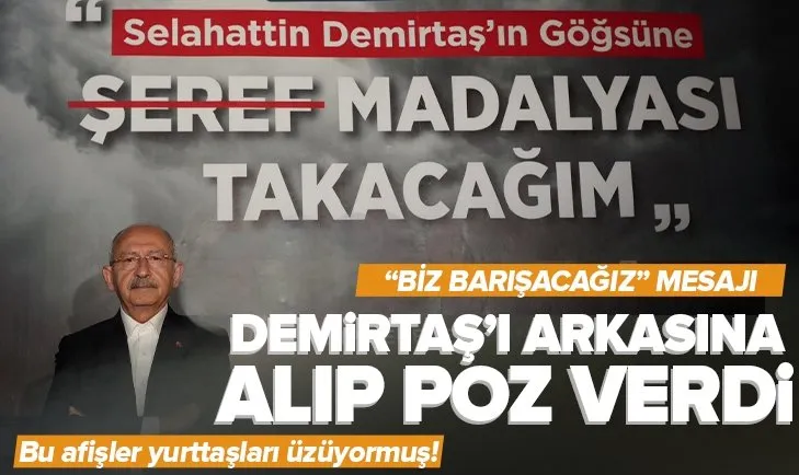 Kılıçdaroğlu Demirtaş’ı arkasına alıp paylaştı