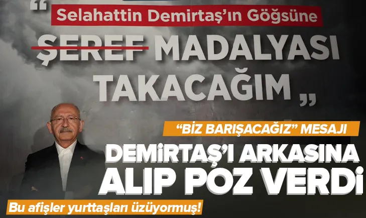 Kılıçdaroğlu Demirtaşı arkasına alıp paylaştı