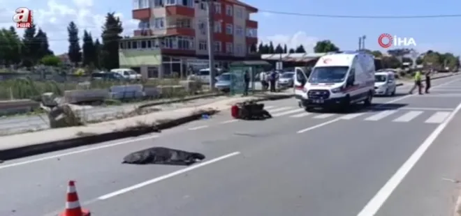 Sakarya'da Korkunç kaza: Anne öldü kızı yaralandı