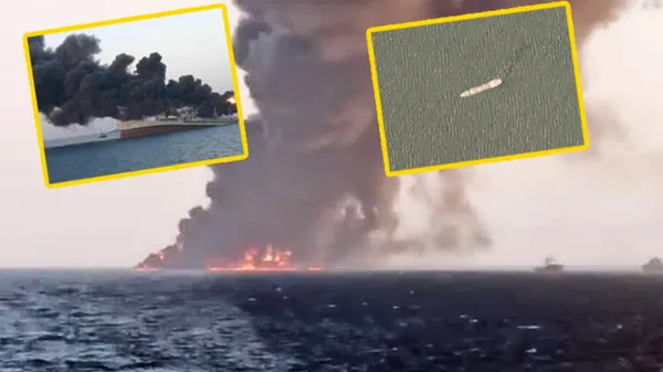 Son dakika: İran’ın en büyük savaş gemisi battı! İlk görüntüler yayınlandı