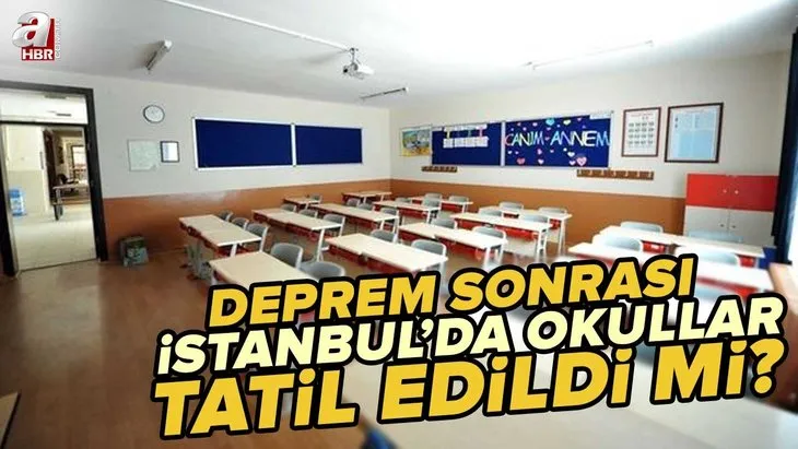 İSTANBUL VALİLİĞİ SON DAKİKA: Yarın İstanbul’da okullar tatil mi? Düzce depremi 24 Kasım İstanbul’da okullar tatil edildi mi?