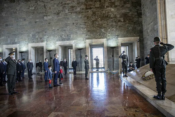 Son dakika: TBMM'nin 101. kuruluş yıl dönümü! Meclis ve Anıtkabir'de tören - 5