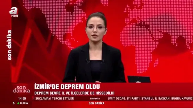 izmir de deprem yasanan son depremin buyuklugu ve merkez ussu belli oldu son dakika ahaber son dakika video izle