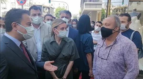 1622124347541.jpg Ali Babacan'a esnaf ziyaretinde “Davanı sattın” tepkisi: Bin tane oyum olsa bir tanesini vermem - 2