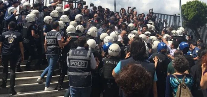 HDP’liler Çağlayan Adalet Sarayı önünde polise saldırdı