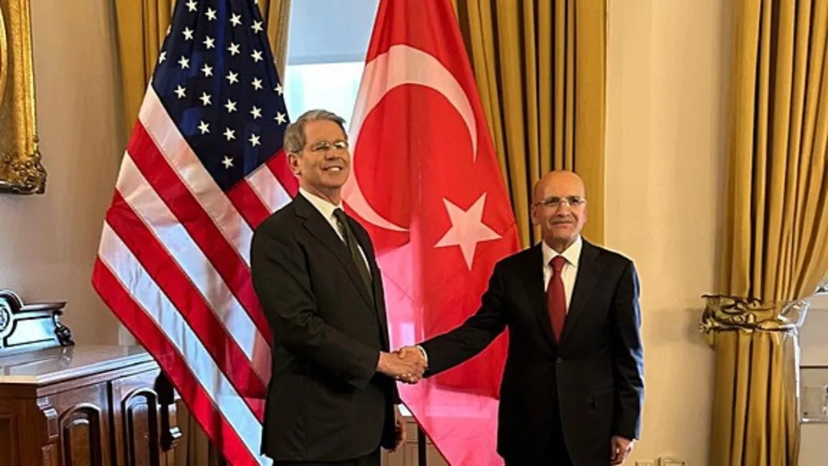 Hazine ve Maliye Bakanı Mehmet Şimşek'ten ABD'li mevkidaşı Bessent ile önemli temas