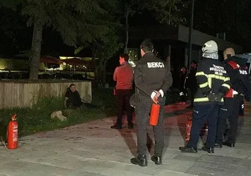 Ehliyeti alındığı için kendisini yakmaya çalıştı