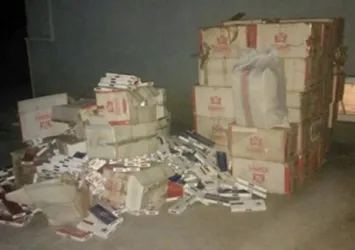 1 milyon adet sigara paketi yakalandı