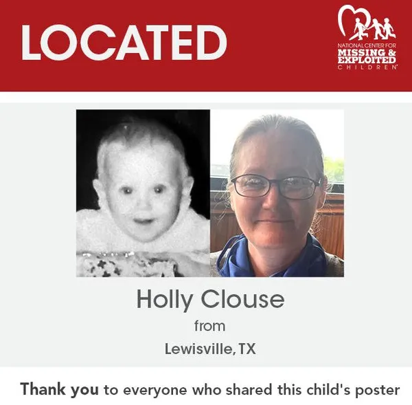 ABD’de şoke eden olay! Bebek Holly 41 yıl sonra akrabalarına kavuştu