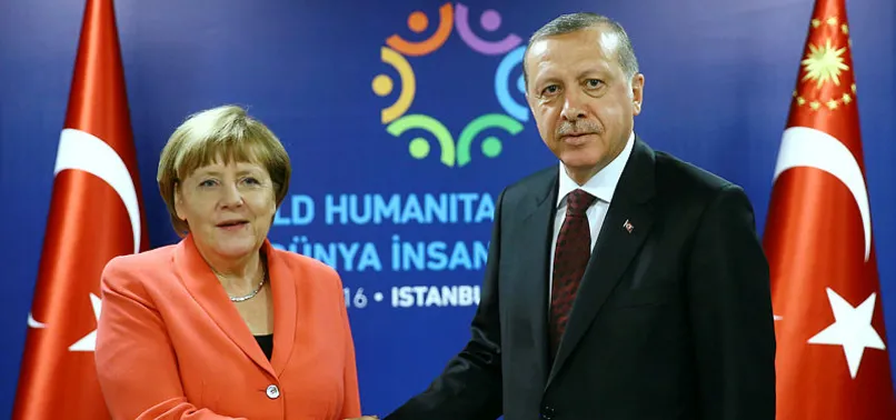 Başkan Erdoğan, Merkel ile görüştü