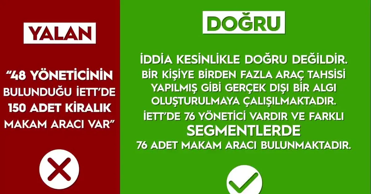 İETT'den "makam araçları" açıklaması