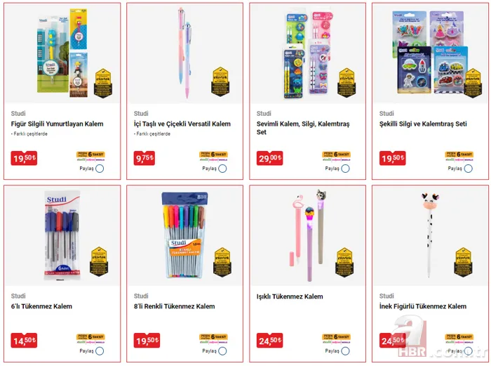 BİM, A101, ŞOK okul kırtasiye ürünleri ne zaman gelecek? BİM ve A101'e kırtasiye malzemeleri geldi mi? Aktüel ürünler... 11