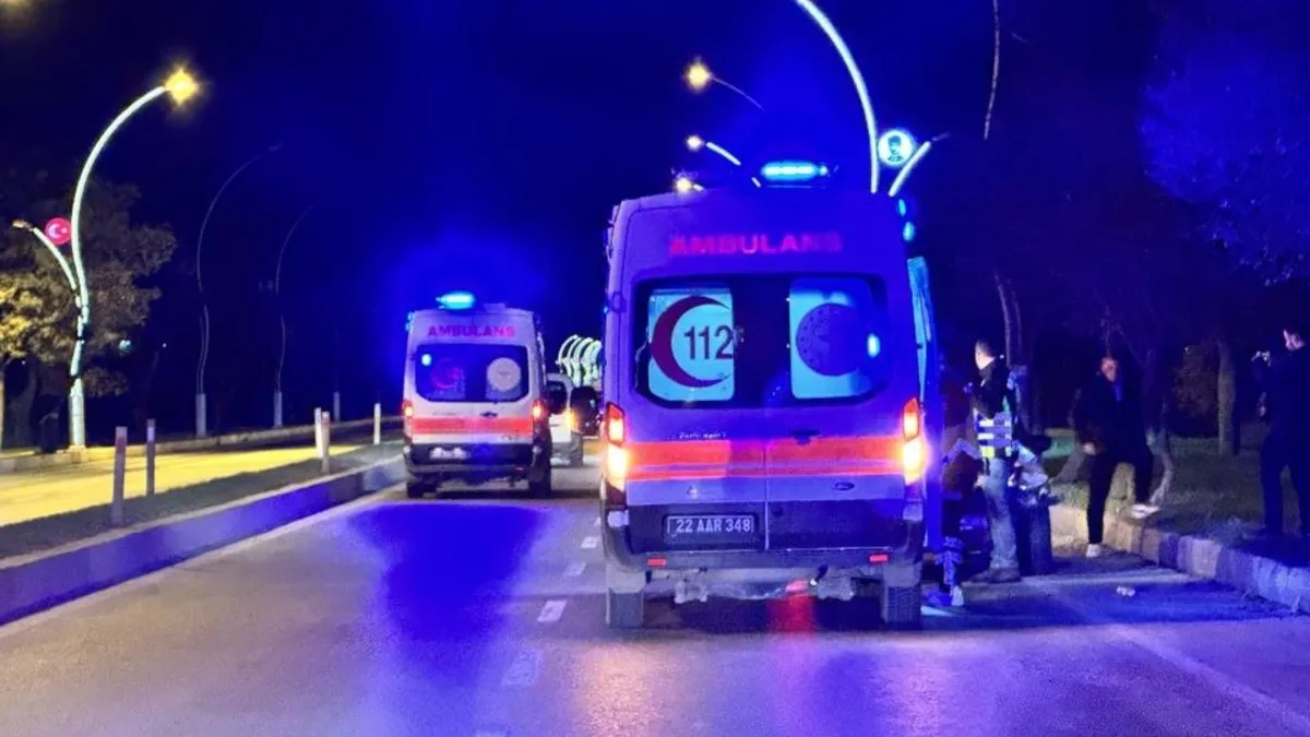 Edirne'de otomobil kazası: 3 kişi yaralandı