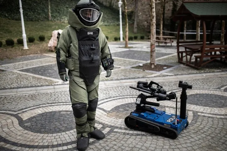Yerli bomba imha robotu Ertuğrul İstanbul’da görev başında