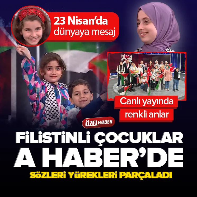 A Haber canlı yayınında 23 Nisan coşkusu